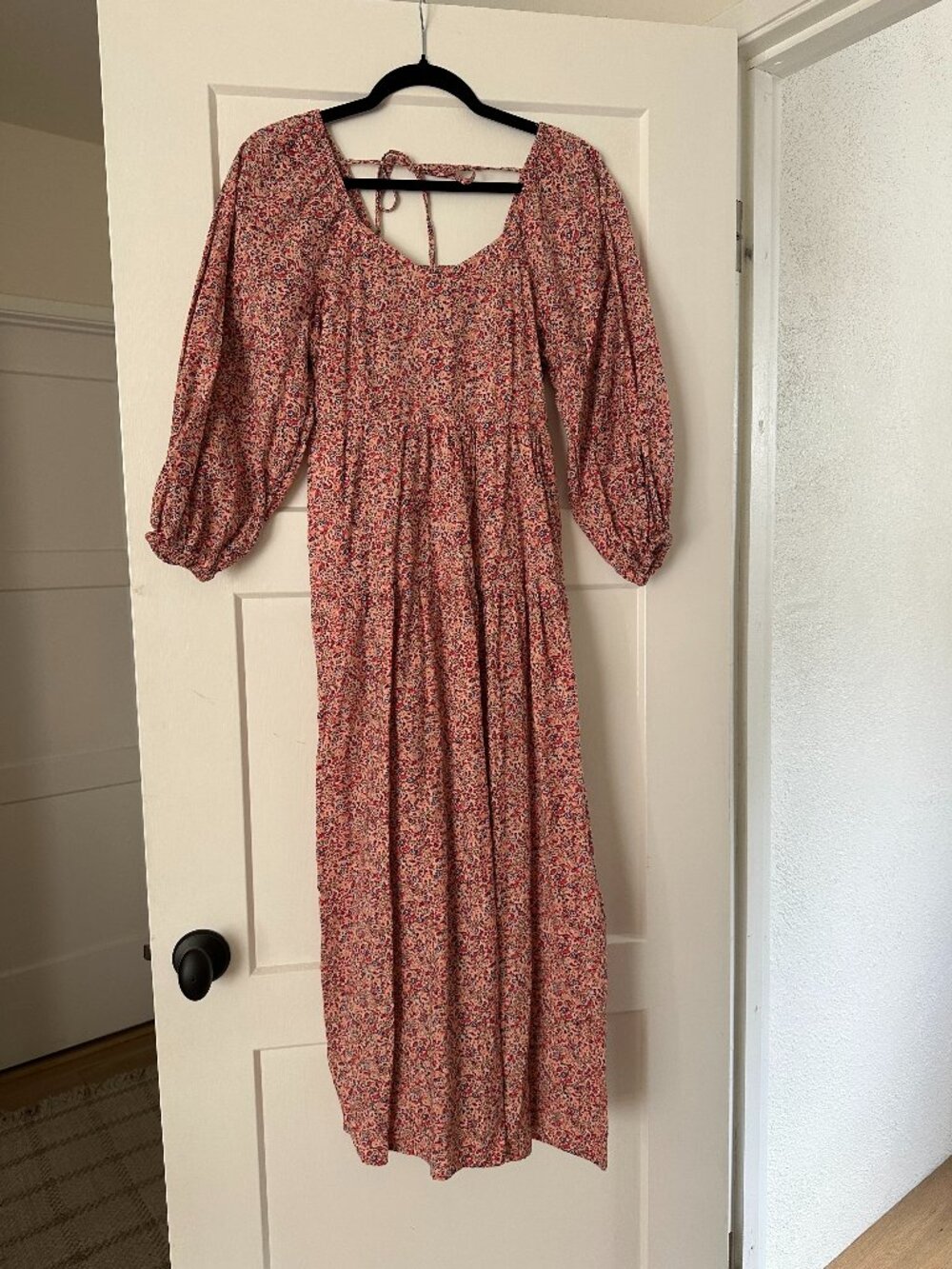 UNIVERSAL THREAD BALLOON SLEEVE FLORAL DRESS W/ POCKETS SIZE S